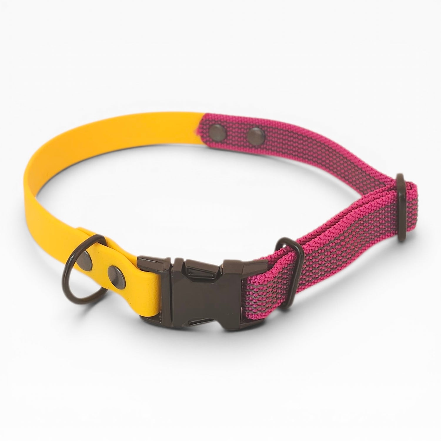 Collari Fettuccia Impermeabile e Antiscivolo Giallo Fucsia