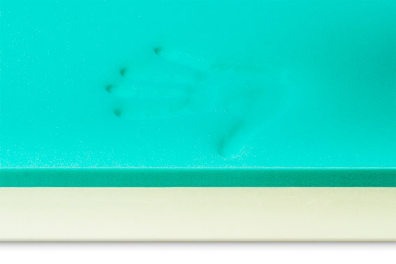 Materasso Ortopedico in Memory Foam Verde