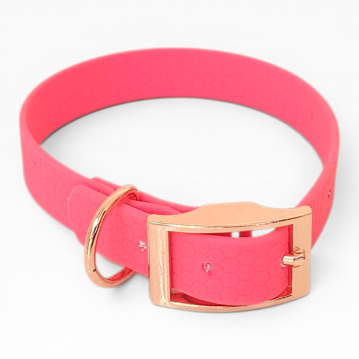 Collari Morbidi Fettuccia Impermeabile Rosa Fluo