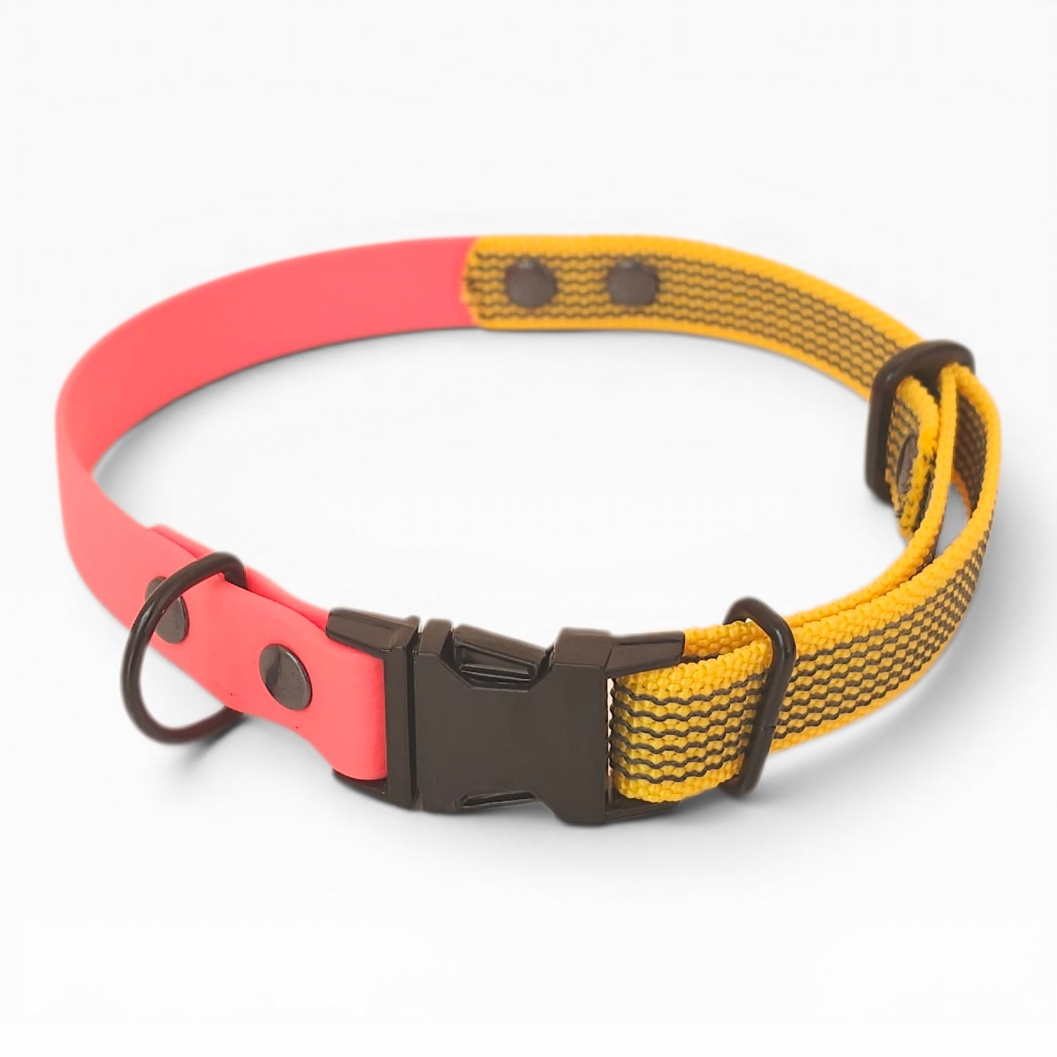 Collari Fettuccia Impermeabile e Antiscivolo Rosa Giallo